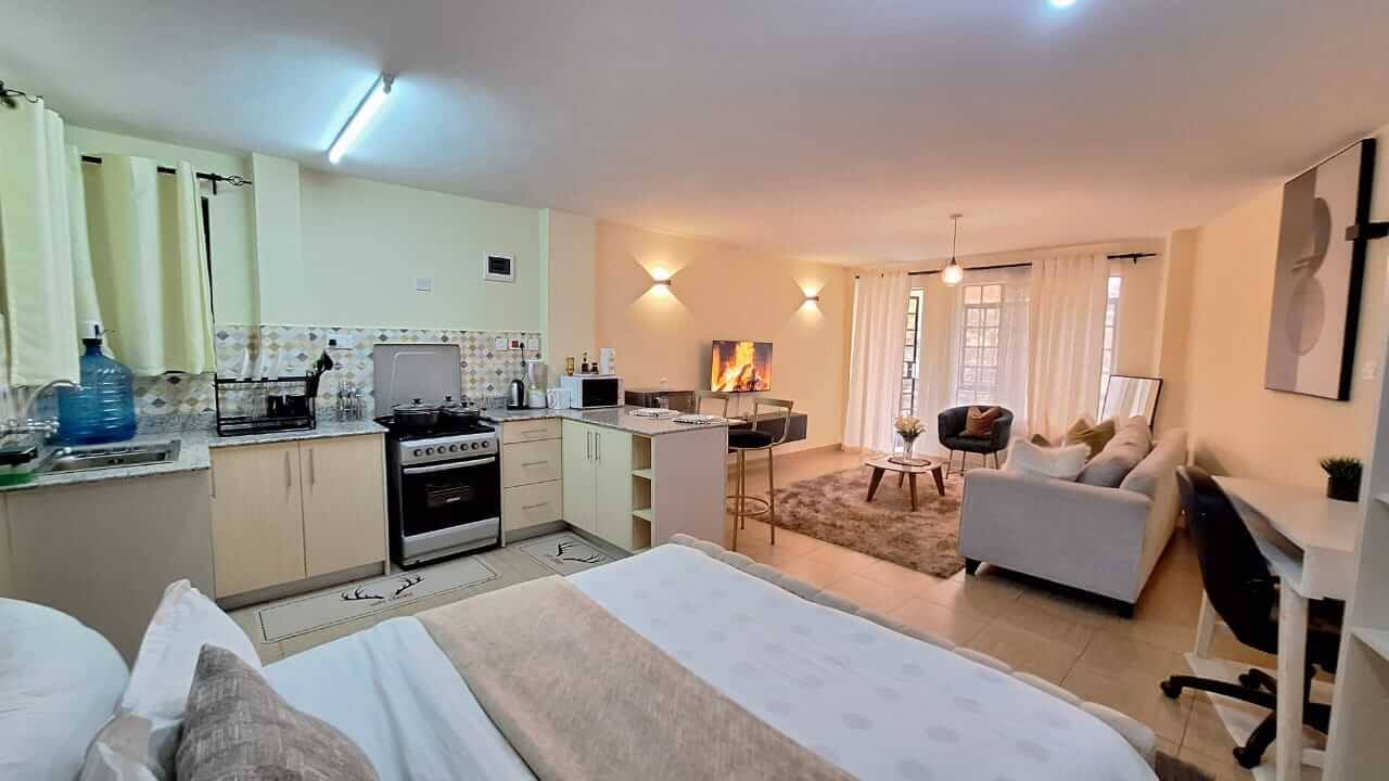 Spacious Ruaka Airbnb Studio with Fast WiFi & Parking